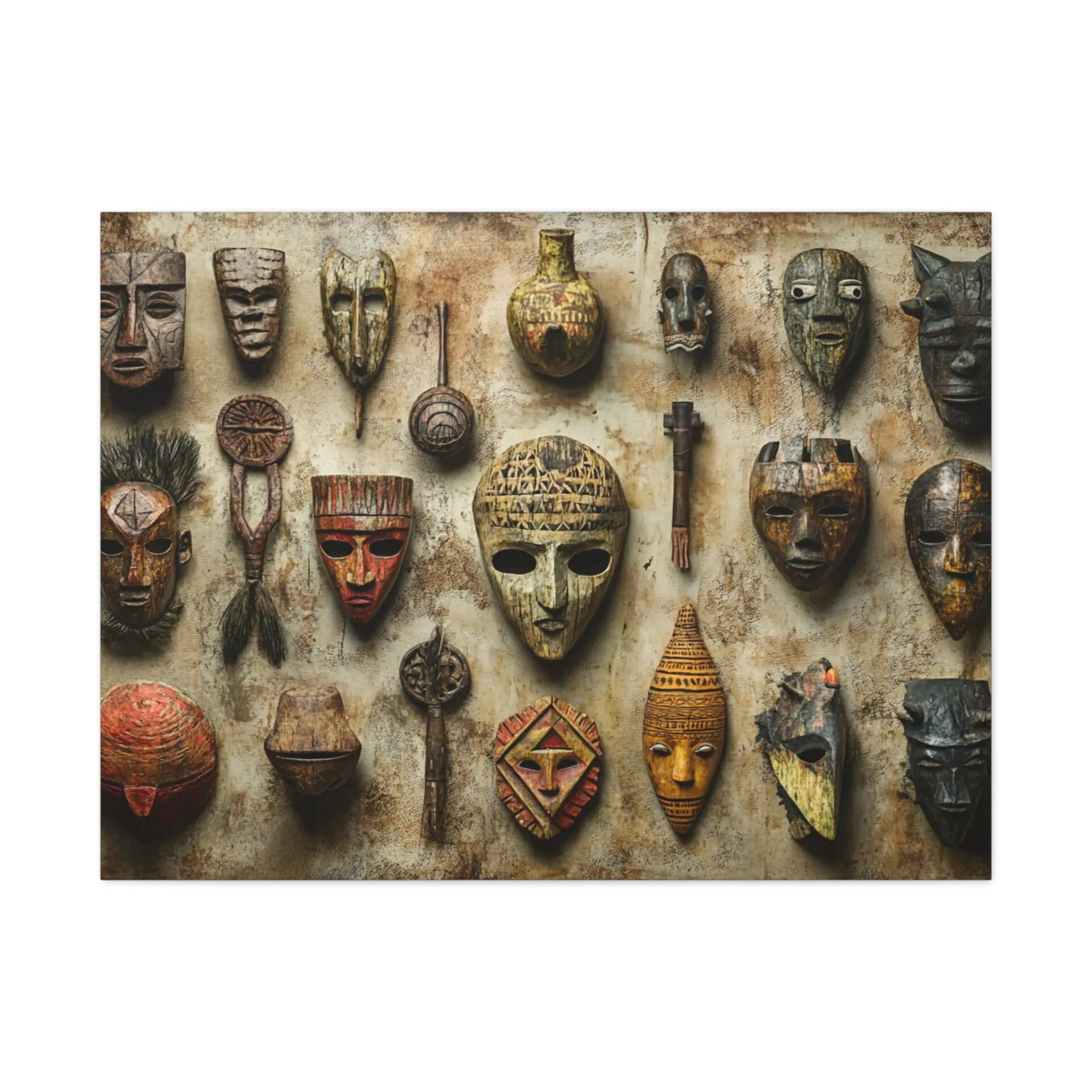Tableau Masque Africain