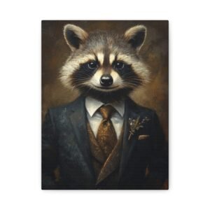 Tableau Raton Laveur avec Cravate