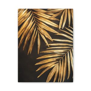 Tableau Feuille de Palmier Doré