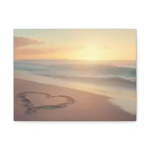 Tableau Plage Coeur Sur Sable