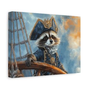 Tableau Raton Laveur En Pirates