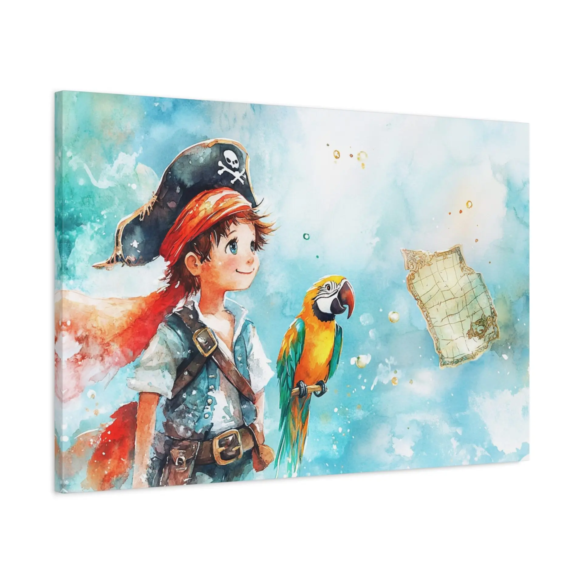 Tableau avec Pirates & Perroquet