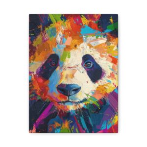 Tableau Panda Multicolore