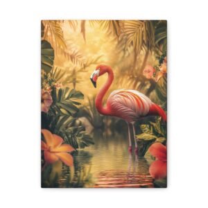 Tableau Flamant Rose Exotique