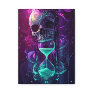 Tableau avec Tête de Mort Sablier