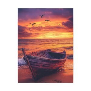 Tableau Barque Sur La Plage