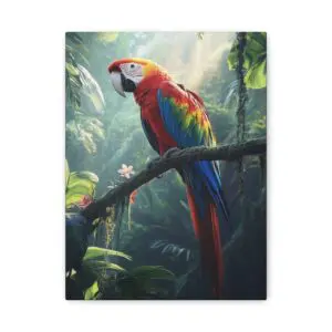 Tableau Jungle Perroquet