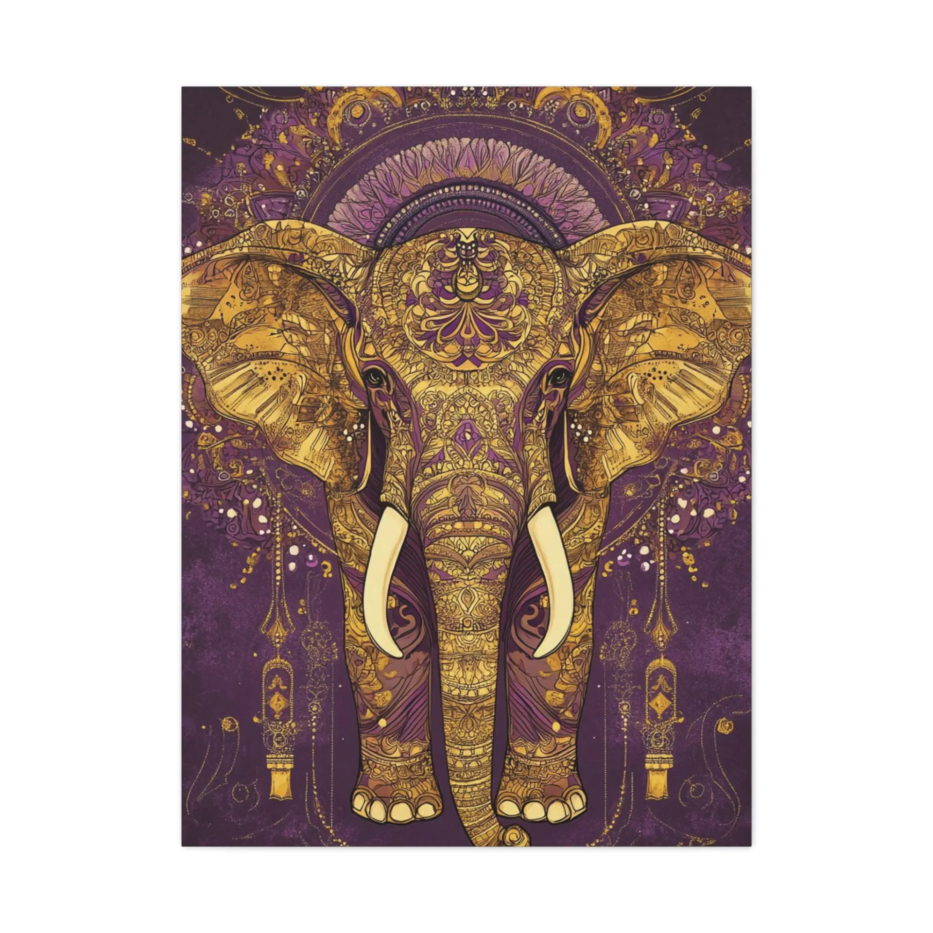 Tableau Éléphant Mandala
