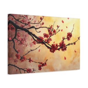 Tableau Cerisier Japonais Rouge