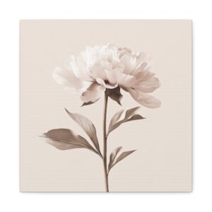 Tableau Fleur Scandinave Rose