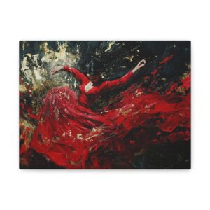 Tableau Danseuse Flamenco Abstrait