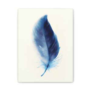 Tableau Plume Bleu
