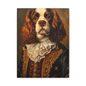 Tableau Portrait Chien Cavalier King Charles