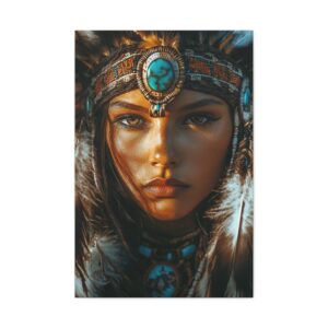 Tableau Femme Amérindienne