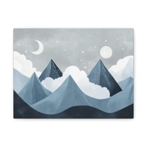 Tableau Bébé Montagne Scandinave