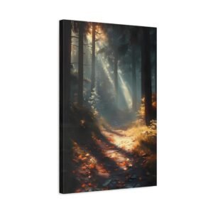 Tableau Coucher De Soleil En Foret