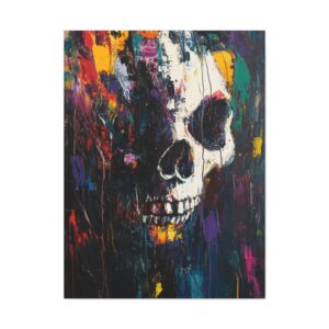 Tableau Peinture Tête de Mort