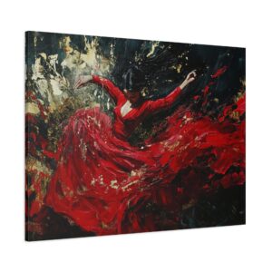 Tableau Danseuse Flamenco Abstrait