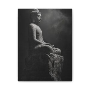 Tableau Noir & Blanc Bouddha