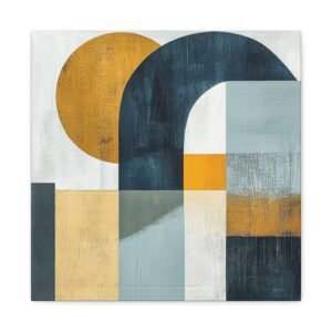 Tableau Scandinave Bleu Jaune Vert
