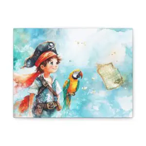 Tableau avec Pirates & Perroquet