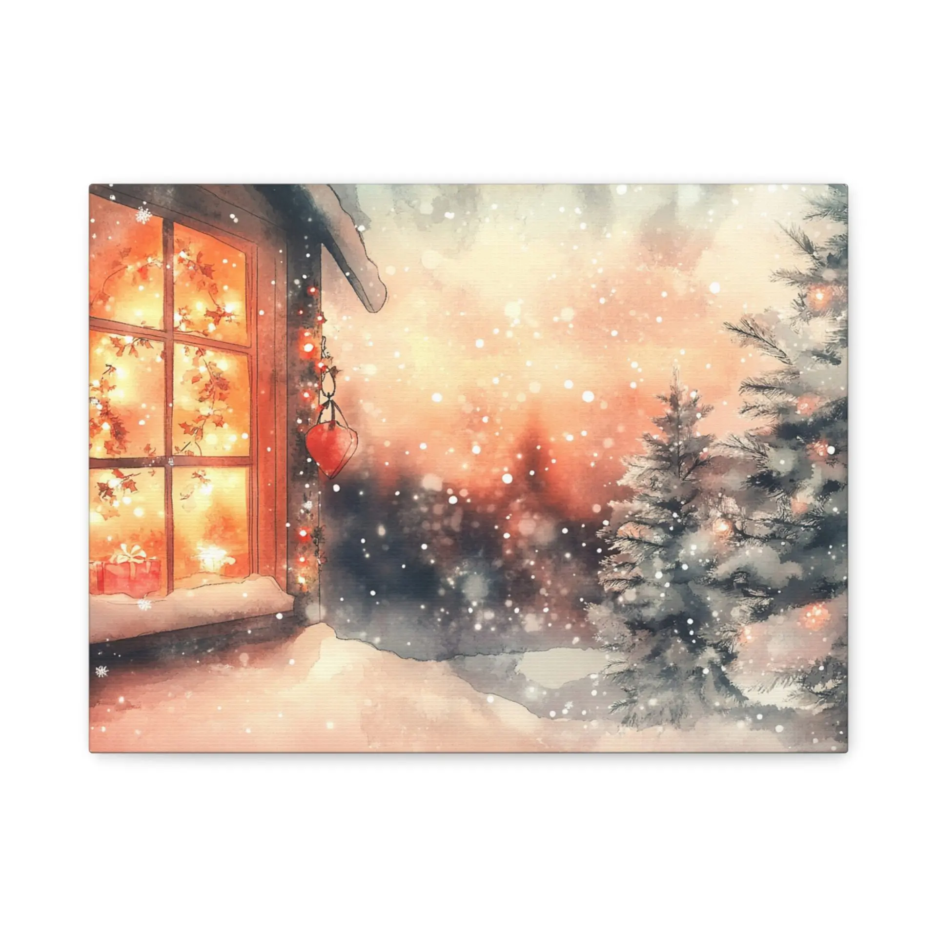 Tableau Aquarelle de Noël