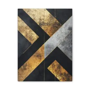 Tableau Scandinave Or & Noir
