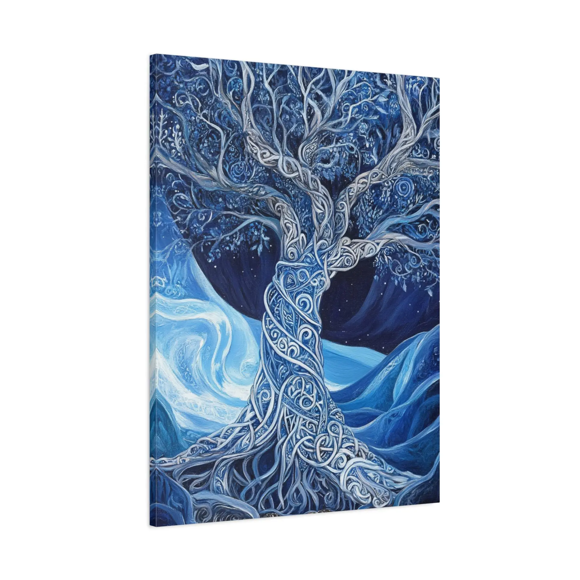 Tableau Arbre De Vie Bleu