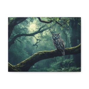 Tableau Forêt Hibou