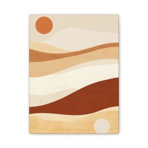 Tableau Terracotta & Beige Abstrait