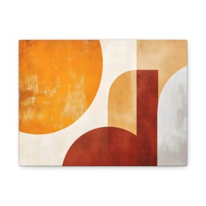 Tableau Terracotta & Jaune Moutarde