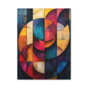 Tableau Abstrait Multicolore Contemporain