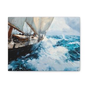 Tableau Peinture Mer Bateau
