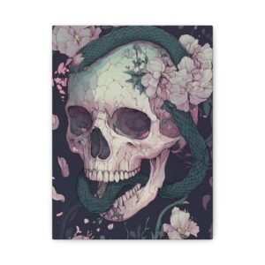 Tableau Tête de Mort Serpent