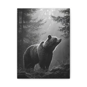 Tableau Ours Noir & Blanc