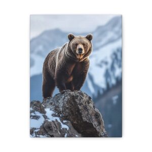 Tableau Ours Montagne