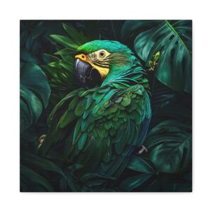 Tableau Perroquet Vert