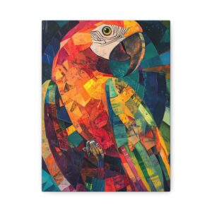 Tableau Abstrait Perroquet