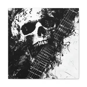 Tableau Rock Tête De Mort