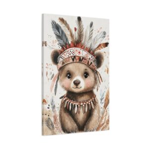 Tableau Bébé Ours Indien
