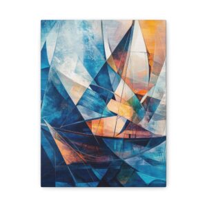 Tableau Bateau Abstrait