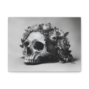 Tableau Tête de Mort Noir & Blanc