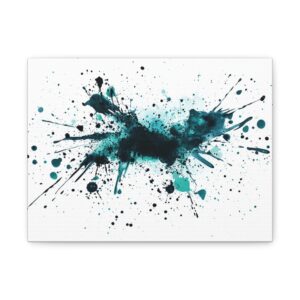Tableau Abstrait Bleu Turquoise
