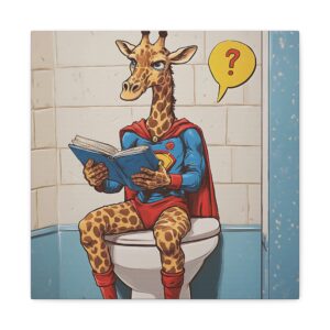 Tableau Toilette Amusant