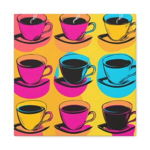 Tableau Pop Art Café Colorée