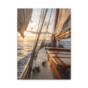 Tableau Bateau & Coucher De Soleil