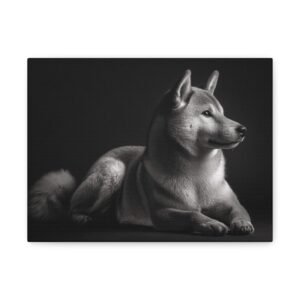 Tableau Noir & Blanc - Shiba Inu