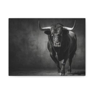 Tableau Noir & Blanc - Taureau