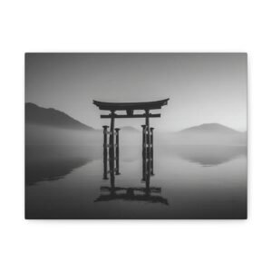 Tableau Noir & Blanc Torii Japonais