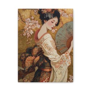 Tableau geisha kimono